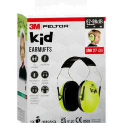 3M gehoorbescherming voor kinderen H510AK neongroen (87-98 dB) Best