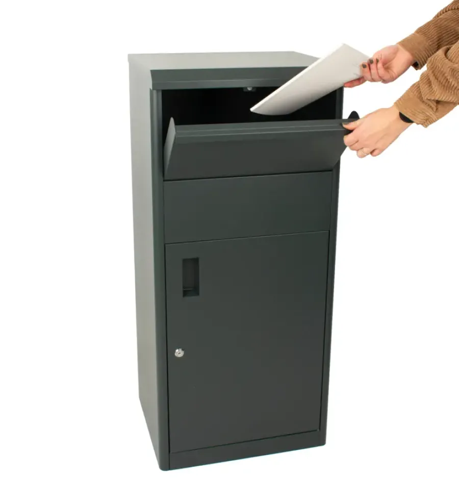 V-part Murcian pakketbrievenbus antraciet Discount