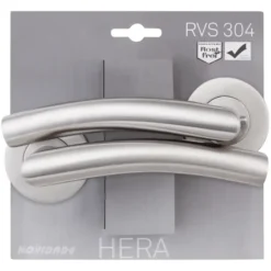 Novidade deurkrukset Hera rond rozet RVS Sale