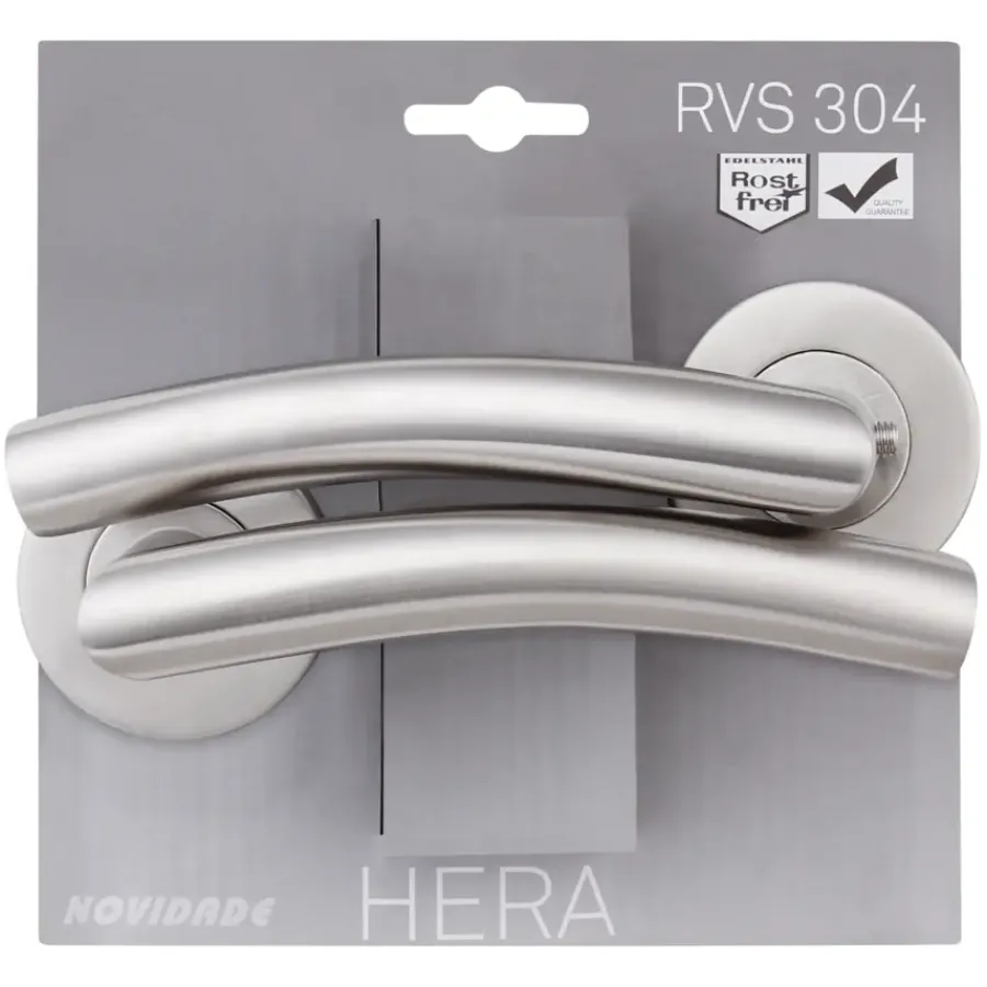Novidade deurkrukset Hera rond rozet RVS Sale
