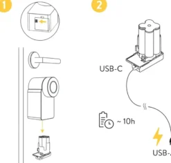 NUKI Power Pack - oplaadbare accu voor Smart Lock - wit New