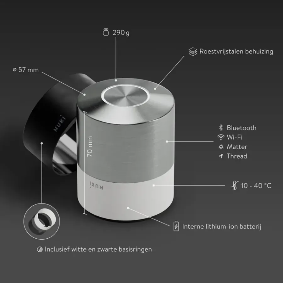 NUKI Smart Lock Pro - slim deurslot Clearance