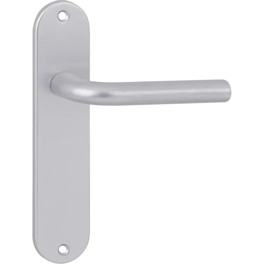 OK deurkruk set ovaal blind schild aluminium Online