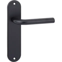 OK deurkrukset Ovaal kortschild blindschild aluminium zwart Best