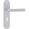 OK deurkruk set ovaal schild sleutelgat 56 mm aluminium Clearance