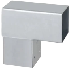 Geen Paalverbinder voor pergola hoekstuk 2-kants 7x7 cm gegalvaniseerd New