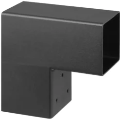 Geen Paalverbinder voor pergola hoekstuk 2-kants 9x9 cm zwart Online