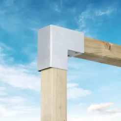 Geen Paalverbinder voor pergola hoekstuk 2-kants 9x9 cm gegalvaniseerd Discount