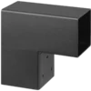 Geen Paalverbinder voor pergola hoekstuk 2-kants 7x7 cm zwart Sale