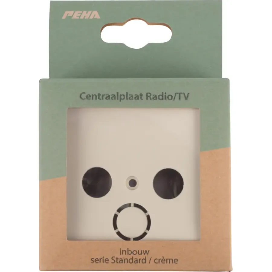 Peha Standard Centraalplaat Radio/TV crème Discount