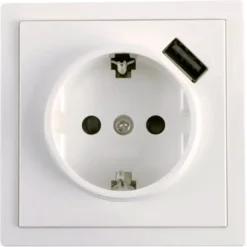 Peha Standard enkel geaard stopcontact met USB-A poort wit Sale