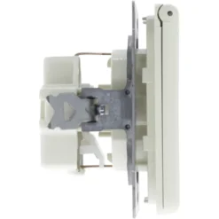 Peha Standard enkel geaard stopcontact met klepje crème Outlet