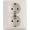 Peha Standard stopcontact dubbel geaard wit New