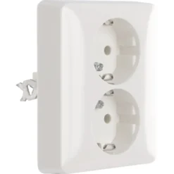 Peha Standard stopcontact dubbel geaard wit New