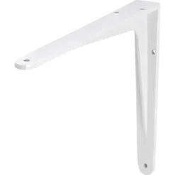 Geen Plankdrager model 13 mat wit aluminium 20x25 cm Online