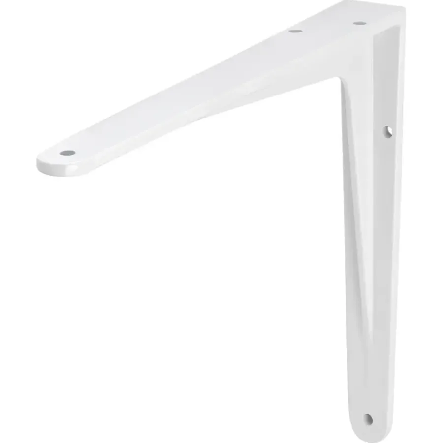 Geen Plankdrager model 13 mat wit aluminium 20x25 cm Online