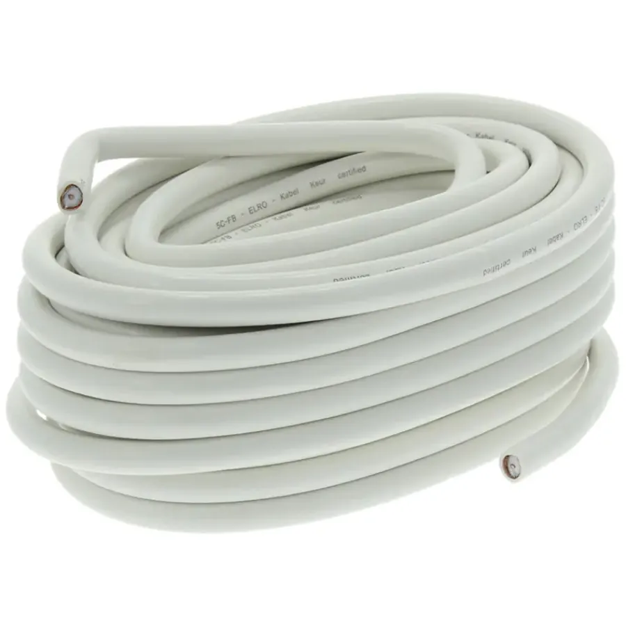 Q-link coax kabel 50 meter wit kabelkeur New