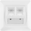Q-link FTP contactdoos CAT7 inbouw dubbelvoudig 8 polig RJ45 Best