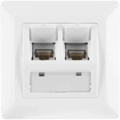 Q-link FTP contactdoos CAT7 inbouw dubbelvoudig 8 polig RJ45 Best