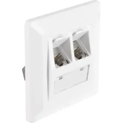 Q-link FTP contactdoos CAT7 inbouw dubbelvoudig 8 polig RJ45 Best