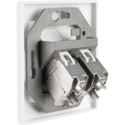 Q-link FTP contactdoos CAT7 inbouw dubbelvoudig 8 polig RJ45 Best