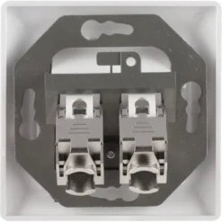 Q-link FTP contactdoos CAT7 inbouw dubbelvoudig 8 polig RJ45 Best