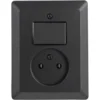 Q-link Inbouw EnkelStopcontact met Schakelaar Clearance