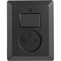 Q-link Inbouw EnkelStopcontact met Schakelaar Clearance
