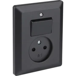 Q-link Inbouw EnkelStopcontact met Schakelaar Clearance
