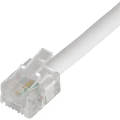 Q-link telefoon aansluitsnoer modulair 2RJ11 plug 10 meter wit Clearance