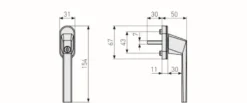 Abus Raamboom FG110 zwart Sale