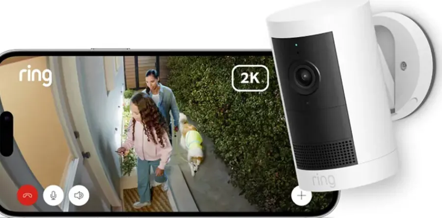 Ring Outdoor Camera Plus Battery Wit 2K