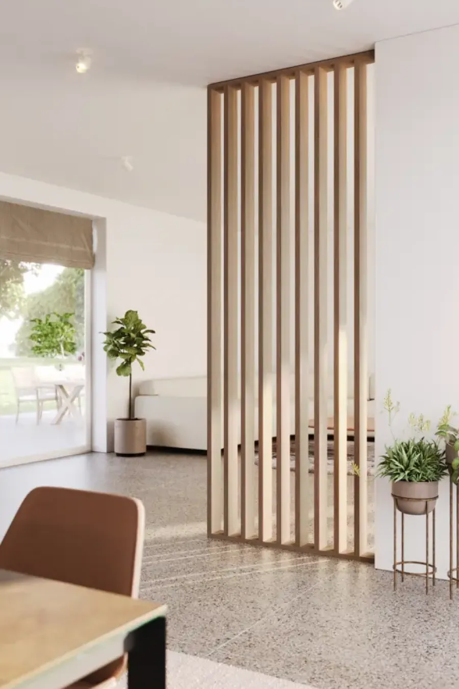 Geen Roomdivider complete set bruin eiken 260x100 cm Hot