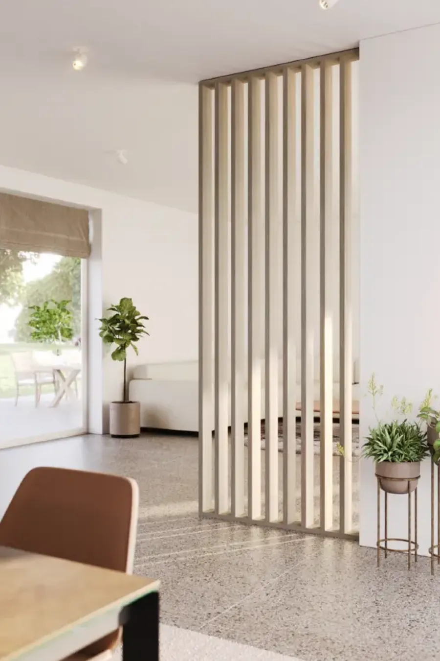 Geen Roomdivider complete set licht eiken 260x100 cm Discount