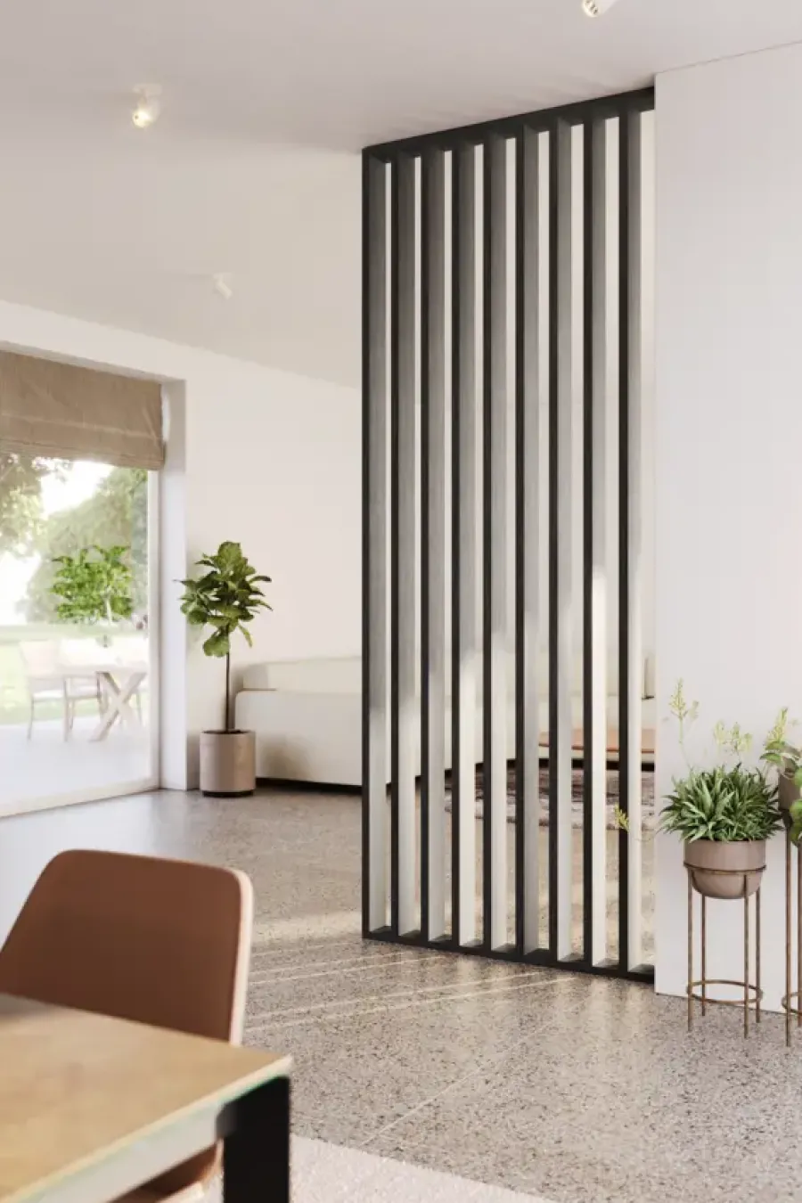 Geen Roomdivider complete set zwart eiken 260x100 cm