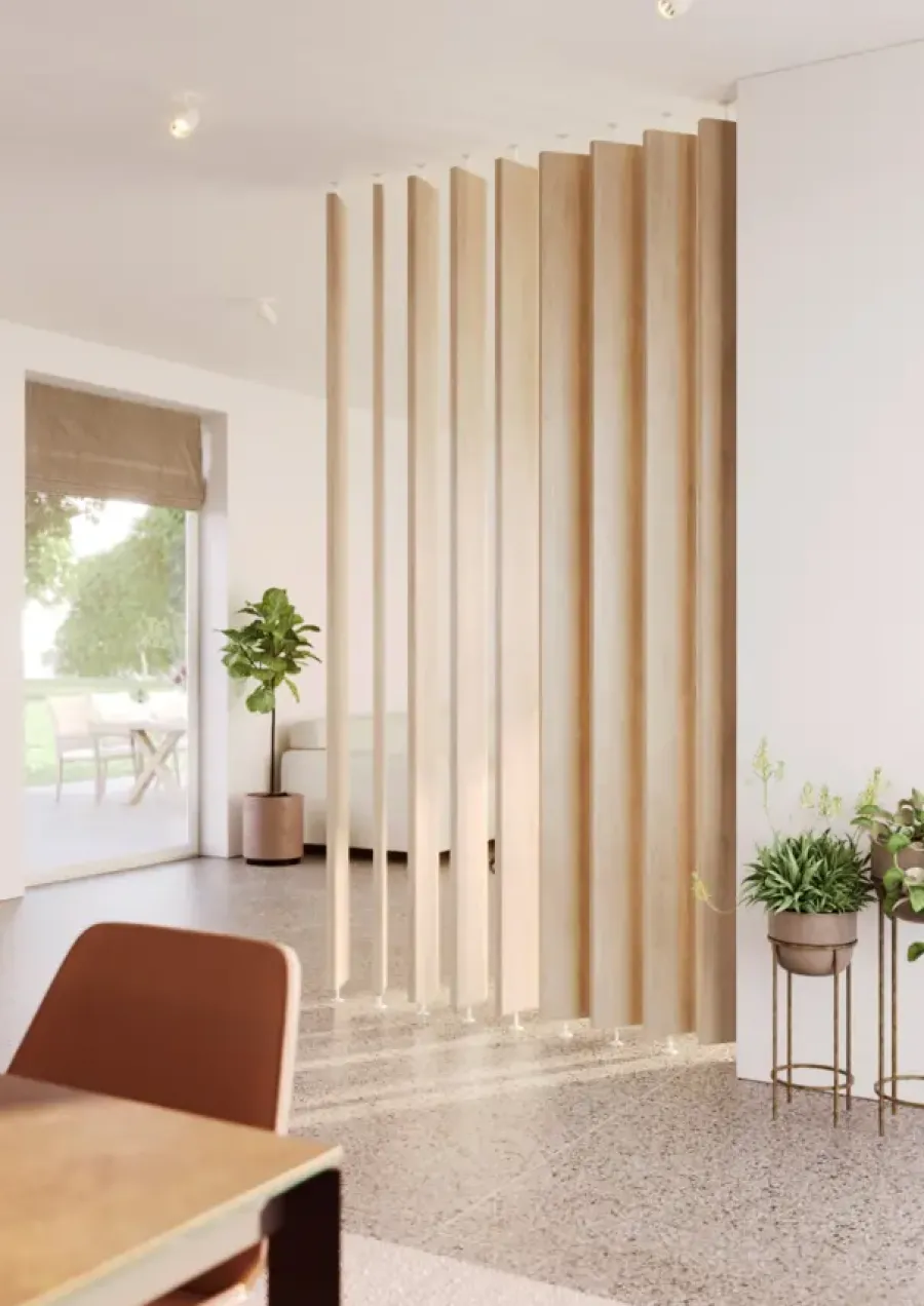 Geen Roomdivider lamel recht eiken 15x240cm 1 stuk Hot