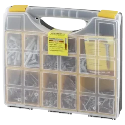 Rotadrill assortimentsdoos schroef universeel platkop verzinkt met plug 781 stuks Discount