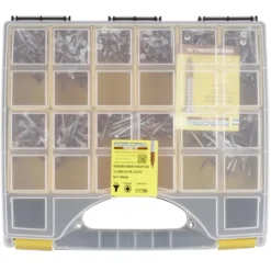 Rotadrill assortimentsdoos schroef universeel verzinkt 592 stuks New