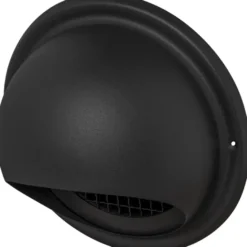 Sanivesk overdrukrooster dampkap bol inox zwart Ø150mm