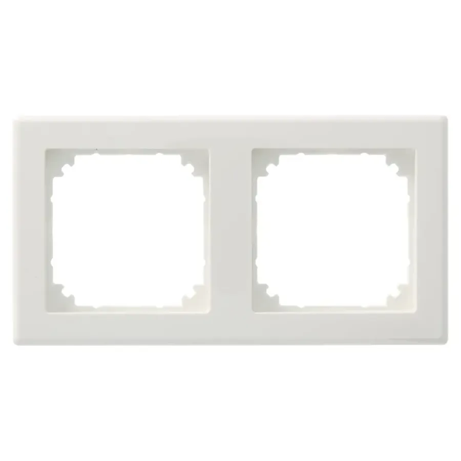 Schneider Electric Schneider Merten System-M Smart Afdekraam 2-voudig Polarwit Outlet