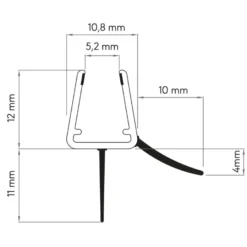 Sealskin afdichtprofiel universeel transparant 6/8 mm 100 cm Online