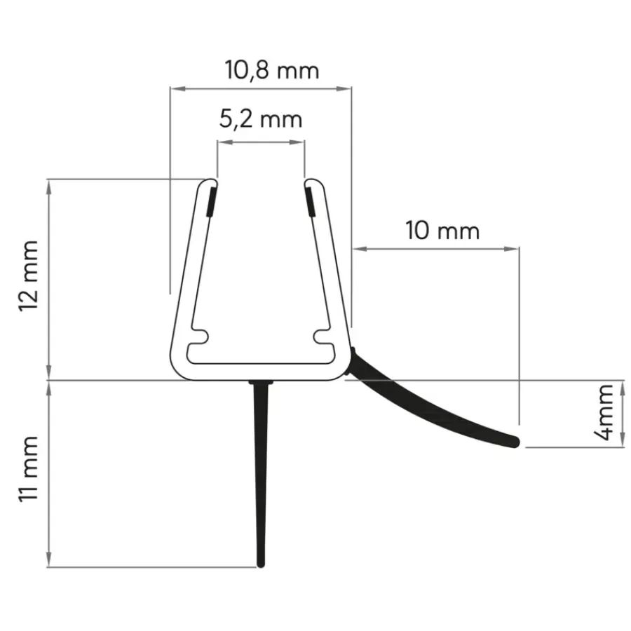 Sealskin afdichtprofiel universeel transparant 6/8 mm 100 cm Online