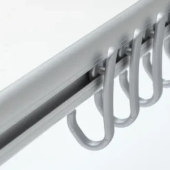 Sealskin Easy Roll douchegordijnstang mat aluminium 90x90 cm incl. haken en plafondsteun
