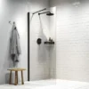 Sealskin Inloopdouche type A3 Hooked 75x200 cm Matzwart