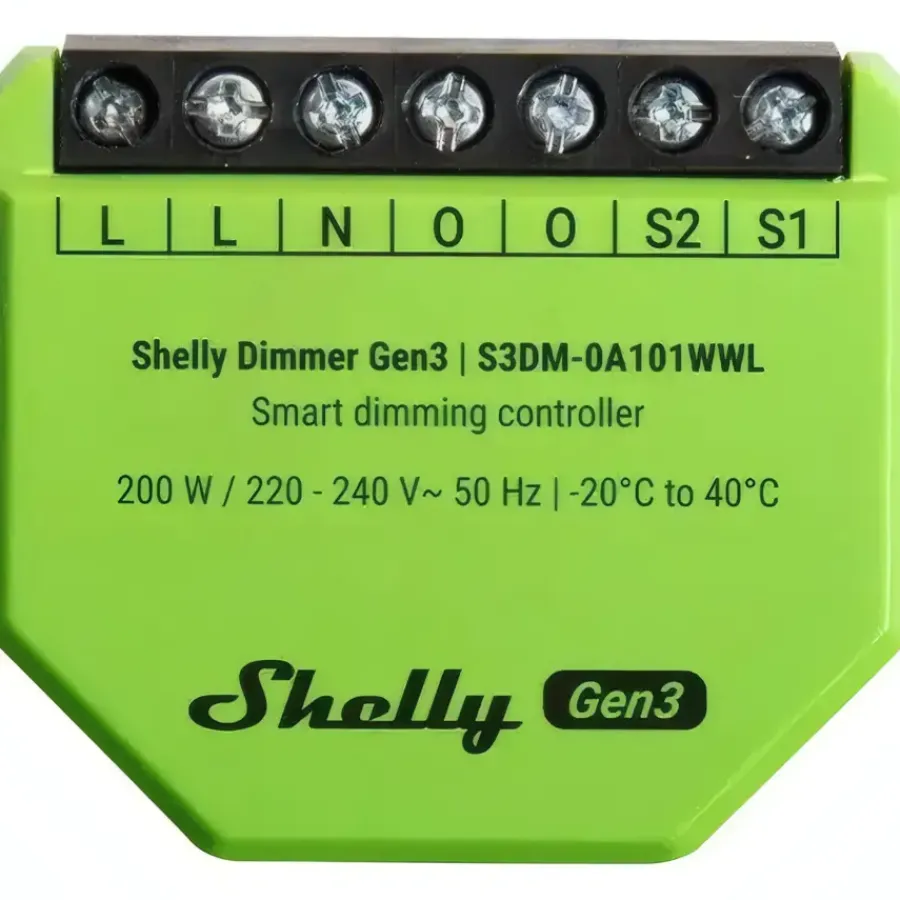 SHELLY Dimmer Gen3 slimme LED dimmer WiFi Clearance
