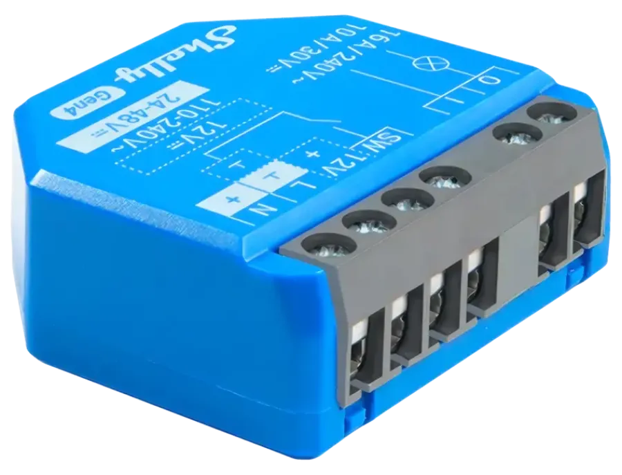 SHELLY 1 Gen4 slimme schakelaar WiFi Online