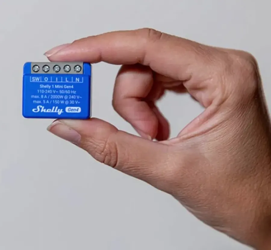 SHELLY 1 Mini Gen4 slimme schakelaar WiFi Clearance