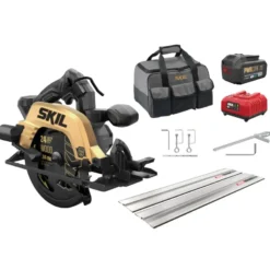 SKIL 20V Cirkelzaag brushless 66mm 3575DB incl. geleiderails, accu 4.0Ah + snellader en opbergtas Best