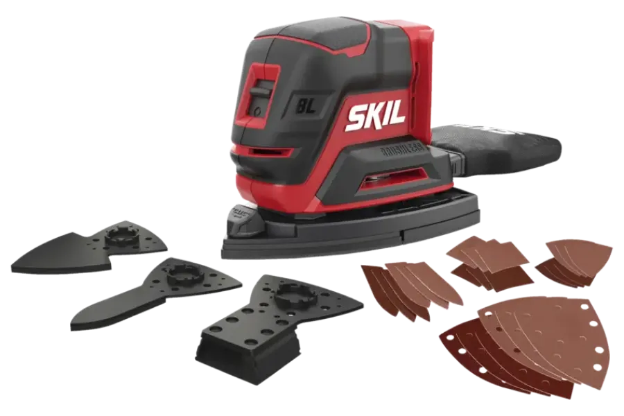 SKIL 20V multischuurmachine Compact Brushless 3720CD incl. 24 schuurbladen en 3 schuurhulpstukken (zonder accu) Online