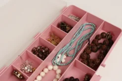 Raaco Sorteerdoos met 9 vakken roze Hot